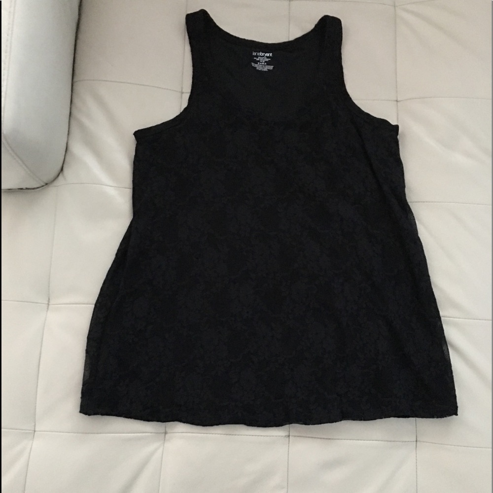 Black lace tank - size 14/16 Lane Bryant